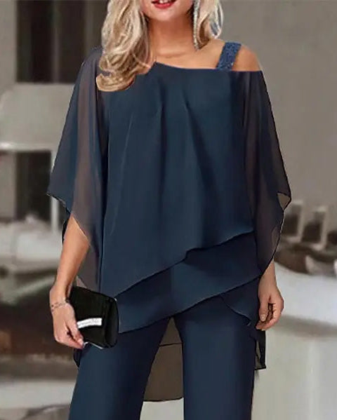 BLUSA GASA IRREGULAR