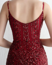Cargar imagen en el visor de la galería, VESTIDO LARGO SIRENA LENTEJUELAS FORMAS
