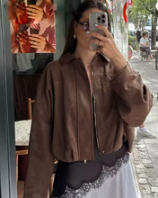 Cargar imagen en el visor de la galería, BOMBER GAMUZA
