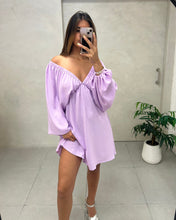 Cargar imagen en el visor de la galería, VESTIDO SUELTO MANGA LARGA ESCOTE EN V
