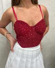 Cargar imagen en el visor de la galería, TOP CORSET CON BRILLOS***SALE***
