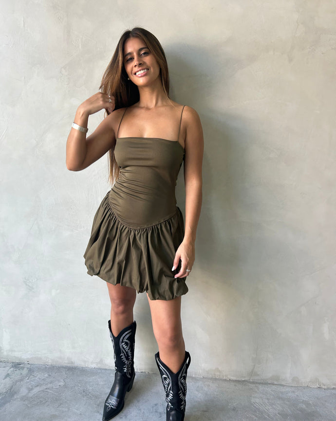 VESTIDO FALDA BALOON BRETEL FINO