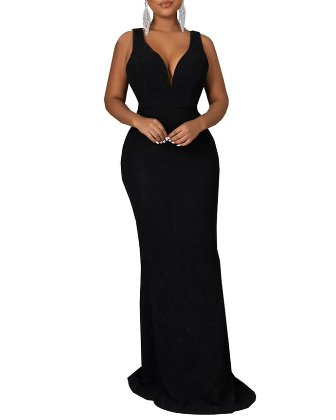 VESTIDO SIRENA LUREX BRETEL ANCHO