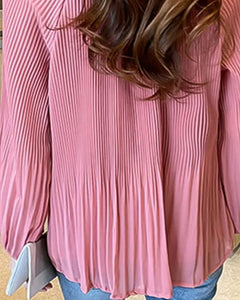 BLUSA PLISADA CON LASO