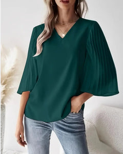 BLUSA MANGA PLISADA