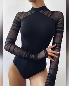 BODY MANGA LARGA TUL MÁS LISO