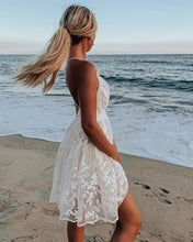 Cargar imagen en el visor de la galería, VESTIDO TUL BORDADO NATURAL
