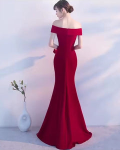 VESTIDO LARGO HOMBROS IRREGULAR