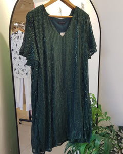 VESTIDO TUNICA LENTEJUELAS PLUS SIZE
