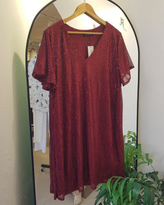 VESTIDO TUNICA LENTEJUELAS PLUS SIZE