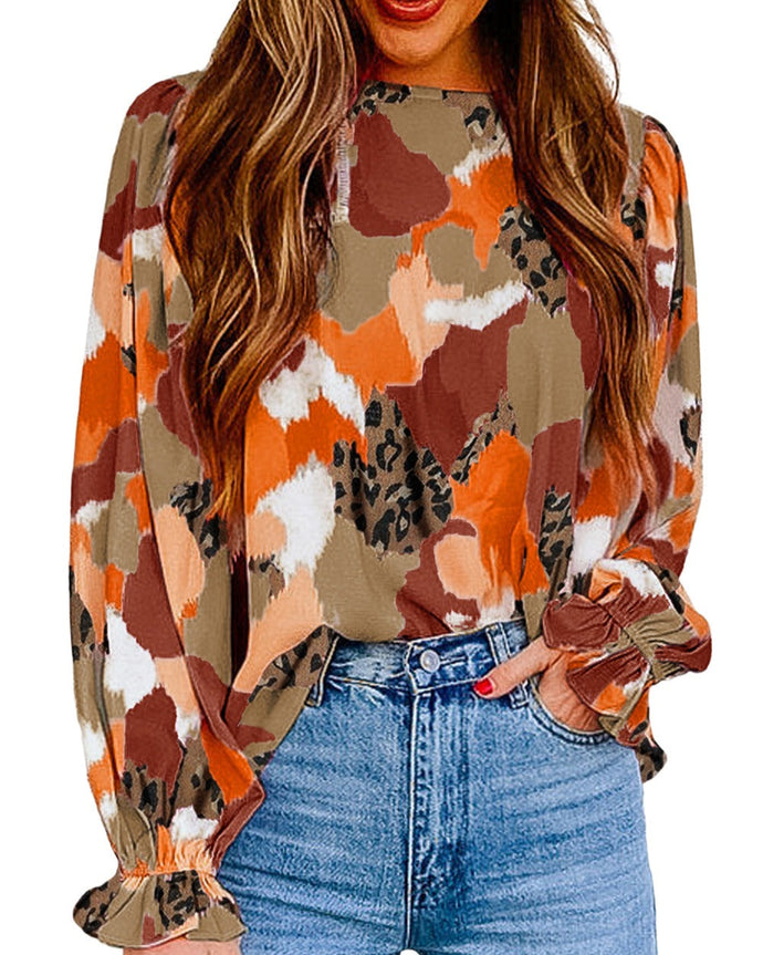 BLUSA ESTAMPADA TIERRA