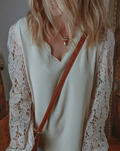 BLUSA MANGAS ENCAJE FLORES