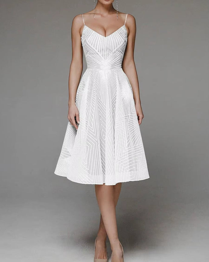 VESTIDO MIDI LINEAS