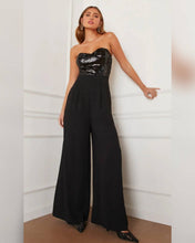 Cargar imagen en el visor de la galería, MONO STRAPLESS LENTEJUELAS MAS LISO
