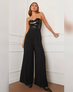 MONO STRAPLESS LENTEJUELAS MAS LISO