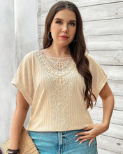 Cargar imagen en el visor de la galería, BLUSA TEXTURA MAS CRUNI TALLES GRANDES
