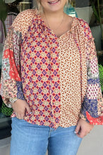Cargar imagen en el visor de la galería, BLUSA ESTAMPADA PLUS SIZE
