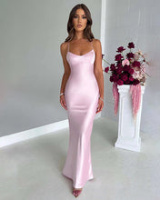 Cargar imagen en el visor de la galería, VESTIDO LARGO SEDA BUSTO MARCADO
