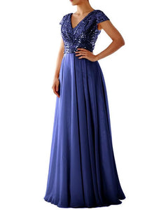 VESTIDO LARGO TOP LENTEJUELAS MAS GASA