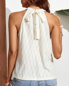 BLUSA TEXTURA CUELLO HALTER