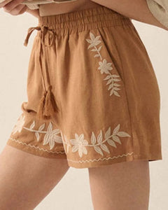 SHORT BORDADO FLORES