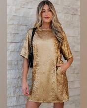 Cargar imagen en el visor de la galería, VESTIDO RECTO BRILLO
