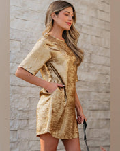 Cargar imagen en el visor de la galería, VESTIDO RECTO BRILLO
