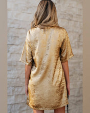 Cargar imagen en el visor de la galería, VESTIDO RECTO BRILLO
