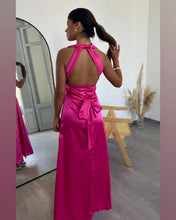 Cargar imagen en el visor de la galería, VESTIDO LARGO SEDA MULTIFORMA
