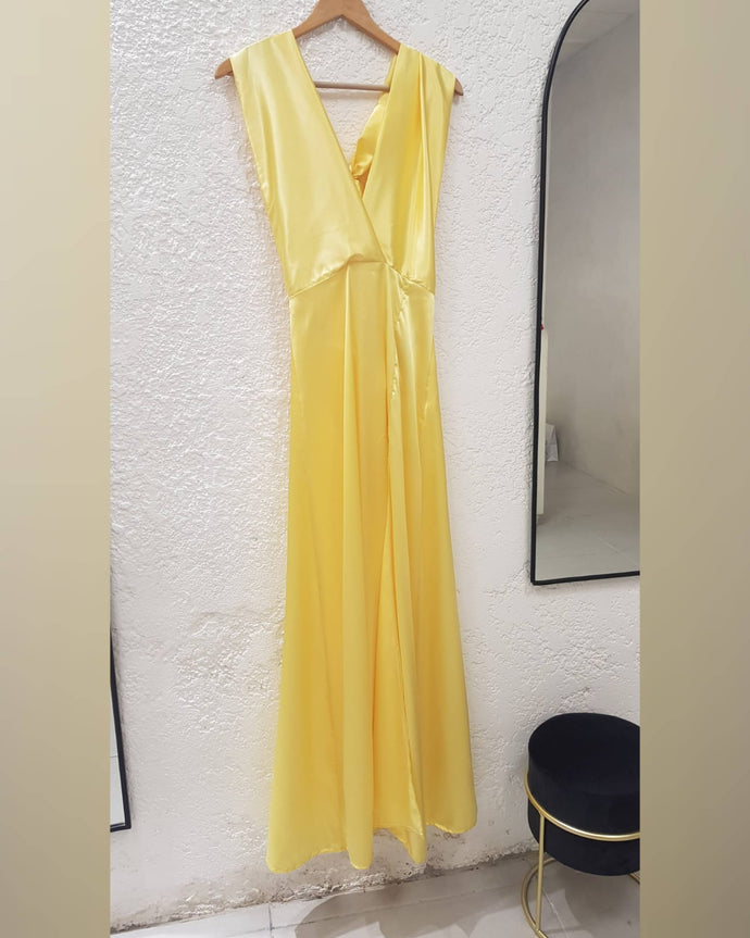 VESTIDO LARGO SEDA MULTIFORMA