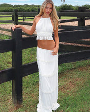 Cargar imagen en el visor de la galería, SET TOP MAS FALDA LARGA VOLADOS
