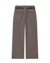 Cargar imagen en el visor de la galería, PANTALON PIE DE PULL ANCHO CON CINTO
