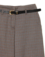 Cargar imagen en el visor de la galería, PANTALON PIE DE PULL ANCHO CON CINTO
