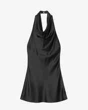 Cargar imagen en el visor de la galería, VESTIDO SATEN CUELLO BUCHE

