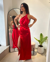 Cargar imagen en el visor de la galería, VESTIDO LARGO SEDA MULTIFORMA
