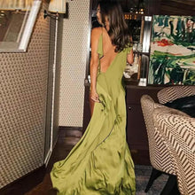 Cargar imagen en el visor de la galería, VESTIDO LARGO DE SEDA
