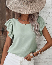 Cargar imagen en el visor de la galería, BLUSA VOLADOS HOMBROS
