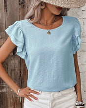Cargar imagen en el visor de la galería, BLUSA VOLADOS HOMBROS
