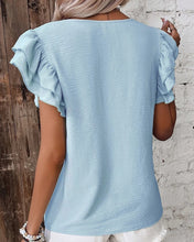 Cargar imagen en el visor de la galería, BLUSA VOLADOS HOMBROS
