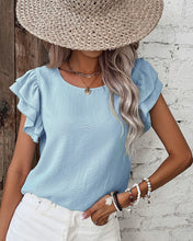 Cargar imagen en el visor de la galería, BLUSA VOLADOS HOMBROS
