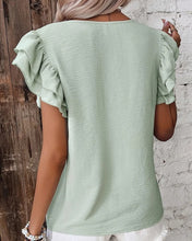 Cargar imagen en el visor de la galería, BLUSA VOLADOS HOMBROS
