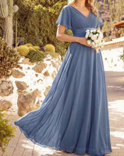 Cargar imagen en el visor de la galería, VESTIDO GASA CON MANGAS
