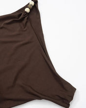 Cargar imagen en el visor de la galería, VESTIDO HOMBRO CAIDO Y APLIQUE
