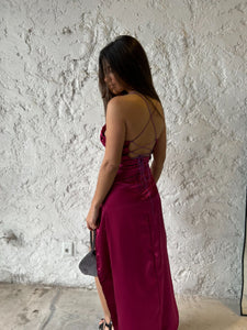 VESTIDO SEDA CORSET