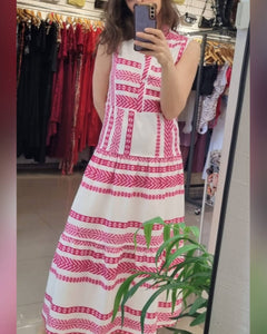 VESTIDO LARGO ESTAMPADO NAVAJO *** SALE ***