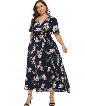 Cargar imagen en el visor de la galería, VESTIDO FLOREADO MIDI TALLE GRANDES *** SALE ***
