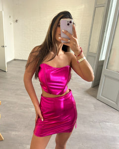 FALDA METALIZADA CONJUNTO