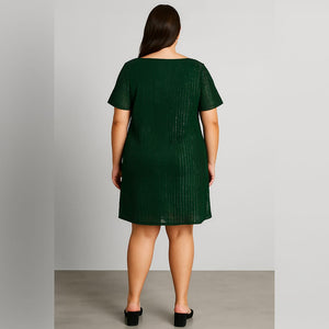 VESTIDO TUNICA LENTEJUELAS PLUS SIZE