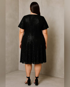 VESTIDO TUNICA LENTEJUELAS PLUS SIZE