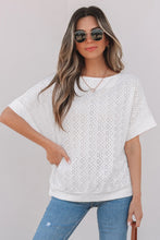 Cargar imagen en el visor de la galería, BLUSA BRODERIE MANGAS CAIDAS
